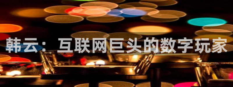 bg大游官网平台代理条件如何：韩云：互联网巨头的数字玩家