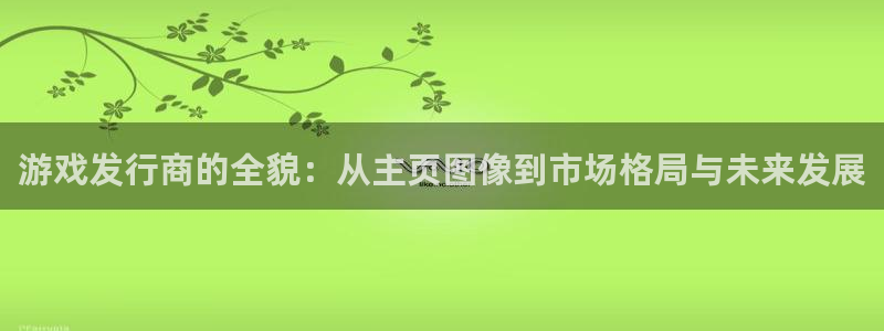 bg大游官网注册地址：游戏发行商的全貌：从主页图像到市场格局与未来发展